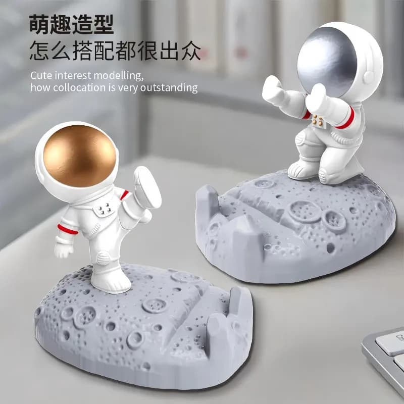 Affascinante supporto per cellulare a forma di astronauta, universale e carino, per iPhone e Xiaomi, decorazione per la casa.