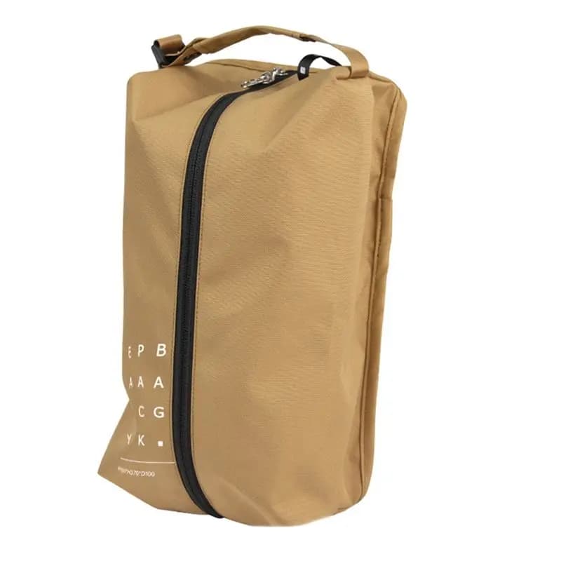 POPULAR-Portable Zipper Storage Bag Can Stores Shoes, Double Zippers Can Be Opened and Closed, and Can Be Hung and Fixed,Black