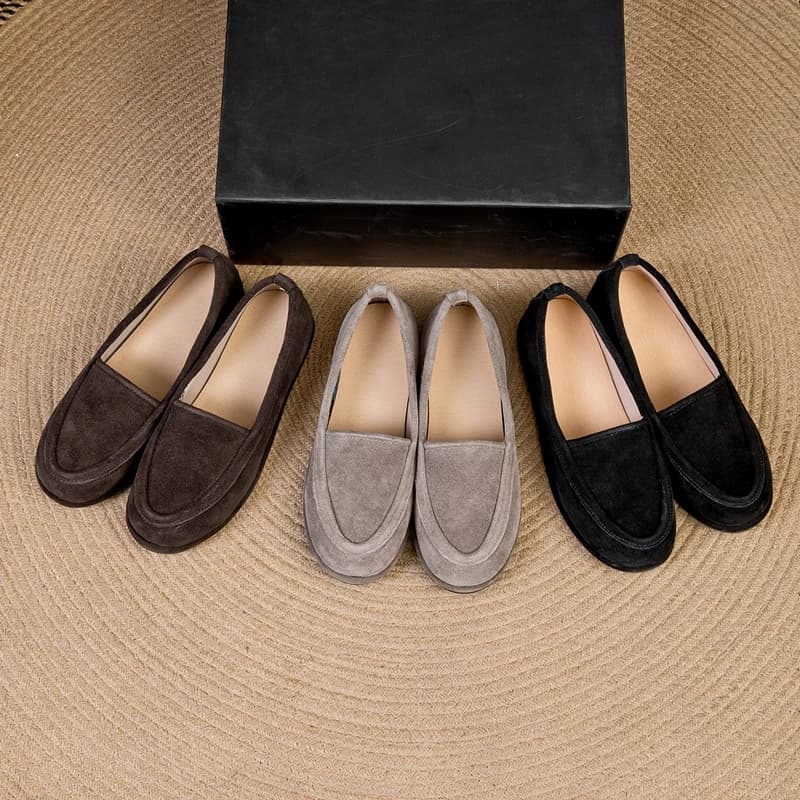 Women's Winter Shoes 2026 New Moccasins in Lana Monopezzo with Low Heel Fashion Casual Shoes Women's Brief