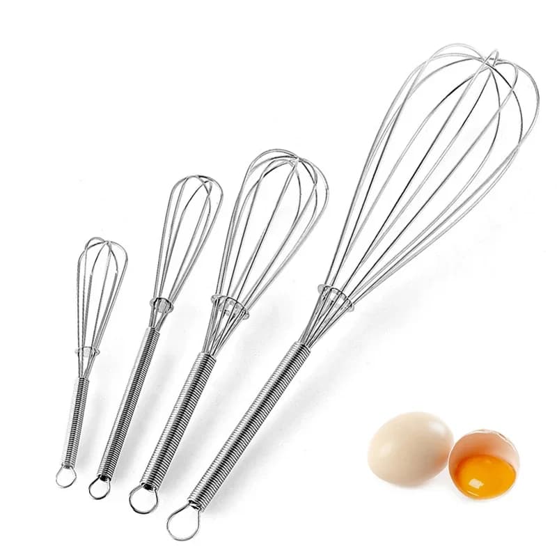 1pc Fruste a filo Mixer Frullino per le uova 5in 7in 8in 12in Frullino per le uova in acciaio inossidabile Utensili da cucina per mescolare Cottura Miscelazione Frusta