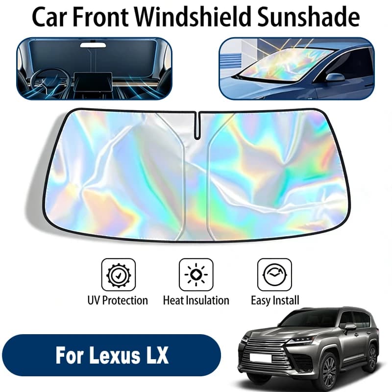 Parasole per parabrezza per Lexus LX, accessori pieghevoli per la protezione solare della finestra anteriore, riflettenti ai raggi UV