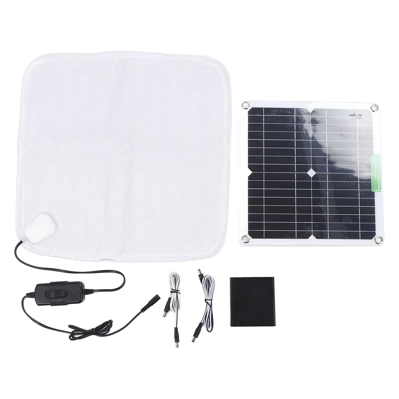 Solar Panel Heating Blanket 12V 50W Rapid Uniform Heating Soft Portable Pet Heating Pad for Car Outdoor Use