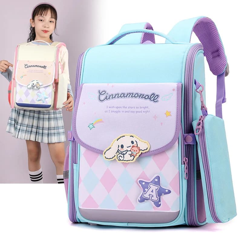 Elementary school students grades 1-6 boys and girls children backpack nylon large capacity space backpack