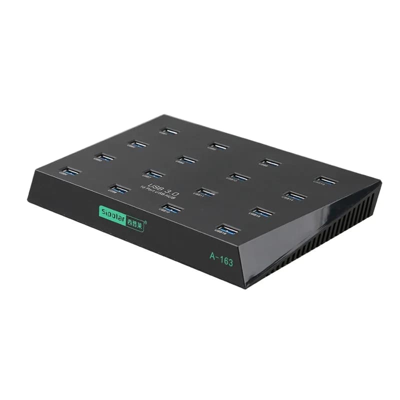 Copiatrice batch hub duplicatore driver flash USB 3.0 multiplo a 16 porte Sipolar per lettore di schede SD/TF U-Disk con software gratuito a-163
