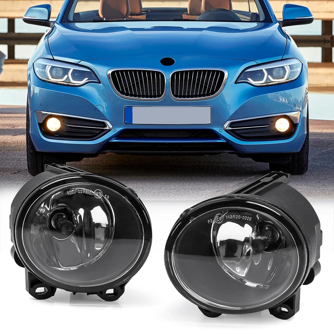 Gruppo fendinebbia per auto per BMW 2 3 5 serie F07 F10 F22 F23 M3 M5 E92 E93 lampadine a LED alogene faro accessori per luci di guida