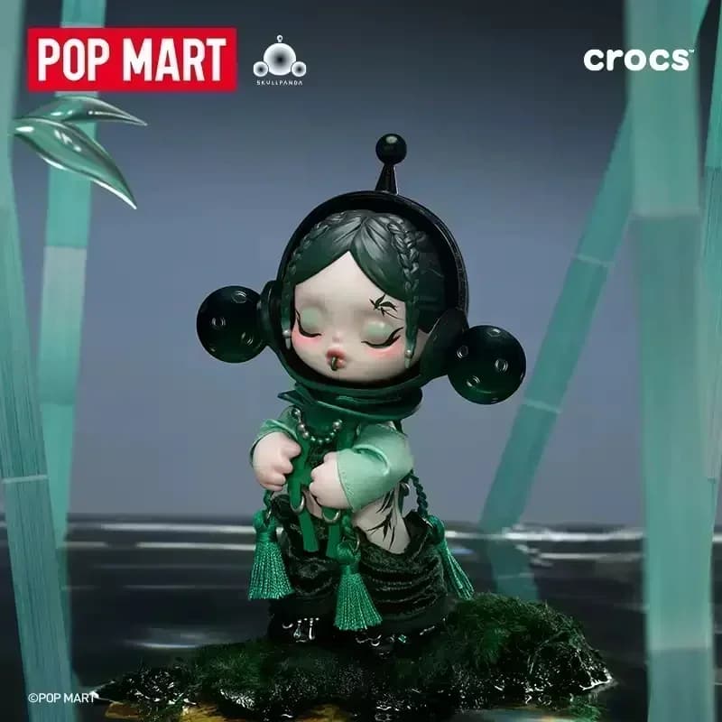 POP MART SKULLPANDA X CROCS OOTD Series Kawaii Anime Action Figure Blind Box Toys Surprise Mystery Dolls for Girls