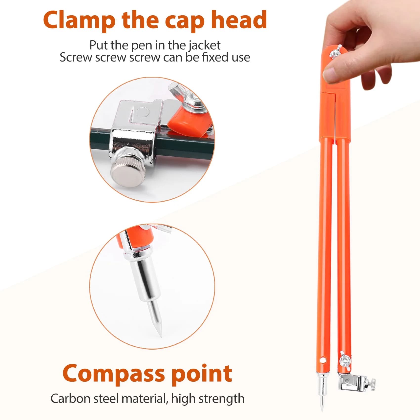 High-quality measuring tools Large Size Carpenter Precision Pencil Compasses Large Diameter in Stock