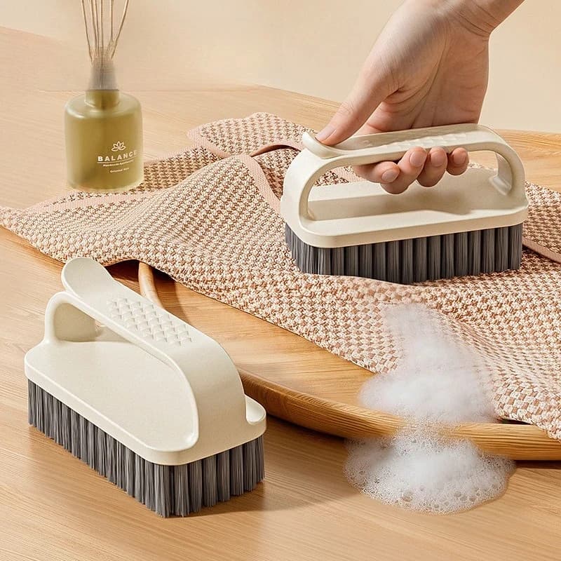 Spazzola per la pulizia multiuso domestica, spazzola per bucato, spazzola per scarpe che non danneggia i tessuti, spazzola per la pulizia della tavola, strumento per la rimozione delle macchie in cucina