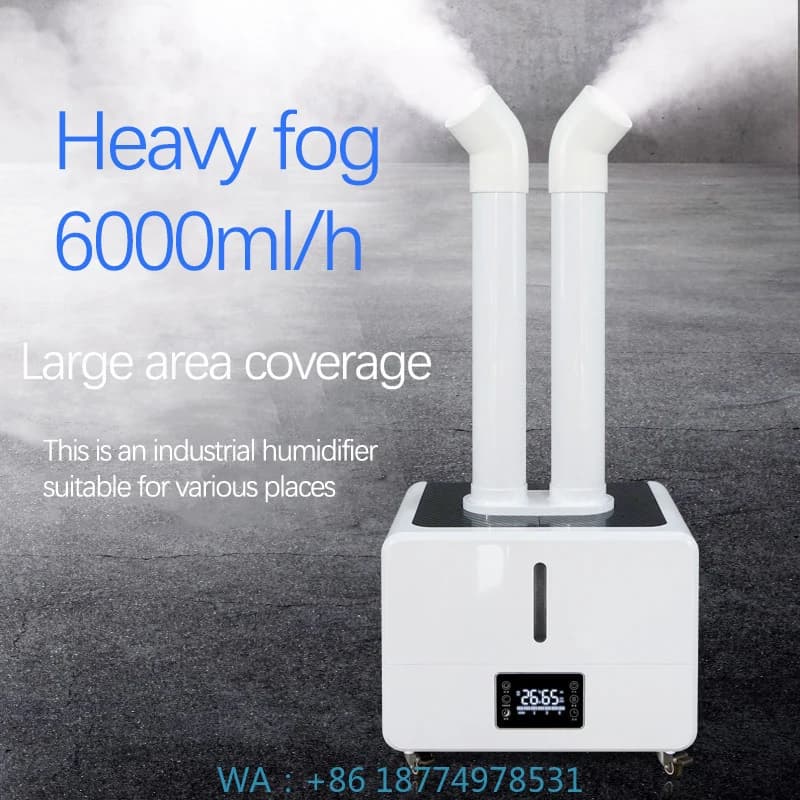 HCold Mist Umidificatore industriale Foggeruge Agricoltura Umidificatore 8 teste Atomizzatori 18l/H Ultrasuoni
