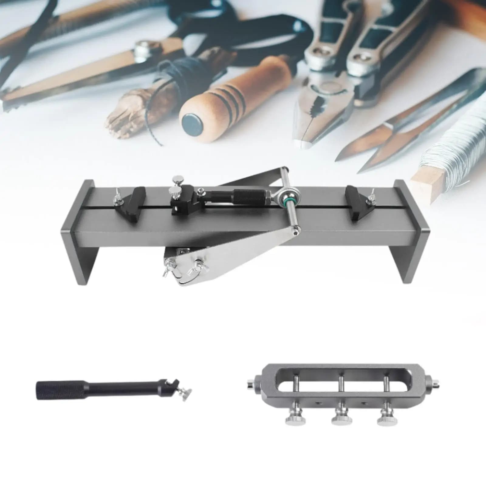 Set Base Professionale per Affilatura Coltelli con Angolo Fisso, Supporto per Affilatura, Attrezzo per Lavorazione del Legno, Affilatrice per Pialle, Forbici e Scalpelli
