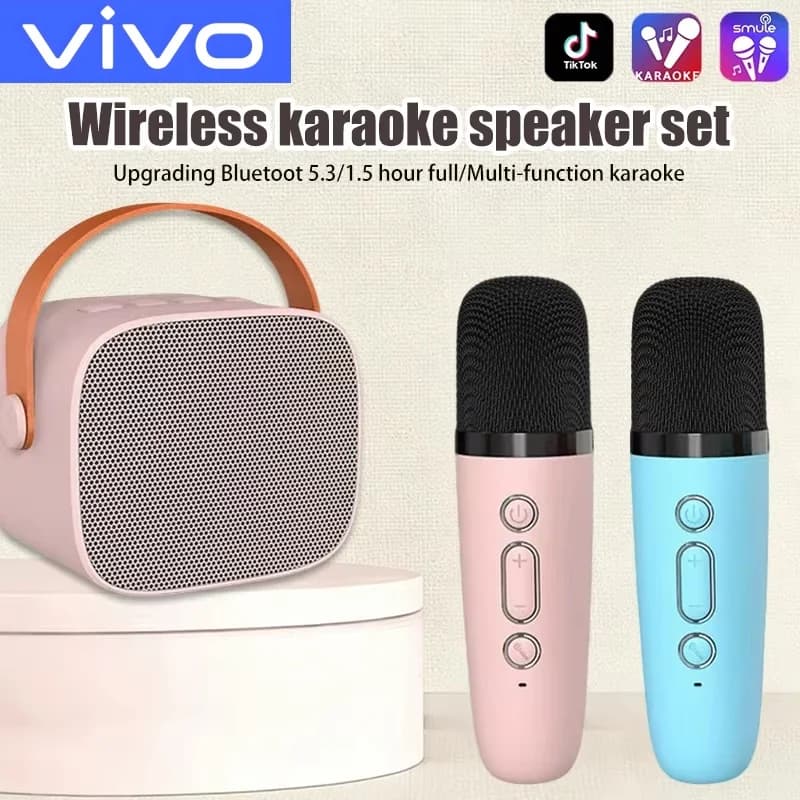 Xiaomi K1 Altoparlante Bluetooth wireless con 2 microfoni Macchina per karaoke con luce respiratoria per regali per bambini che cantano in famiglia