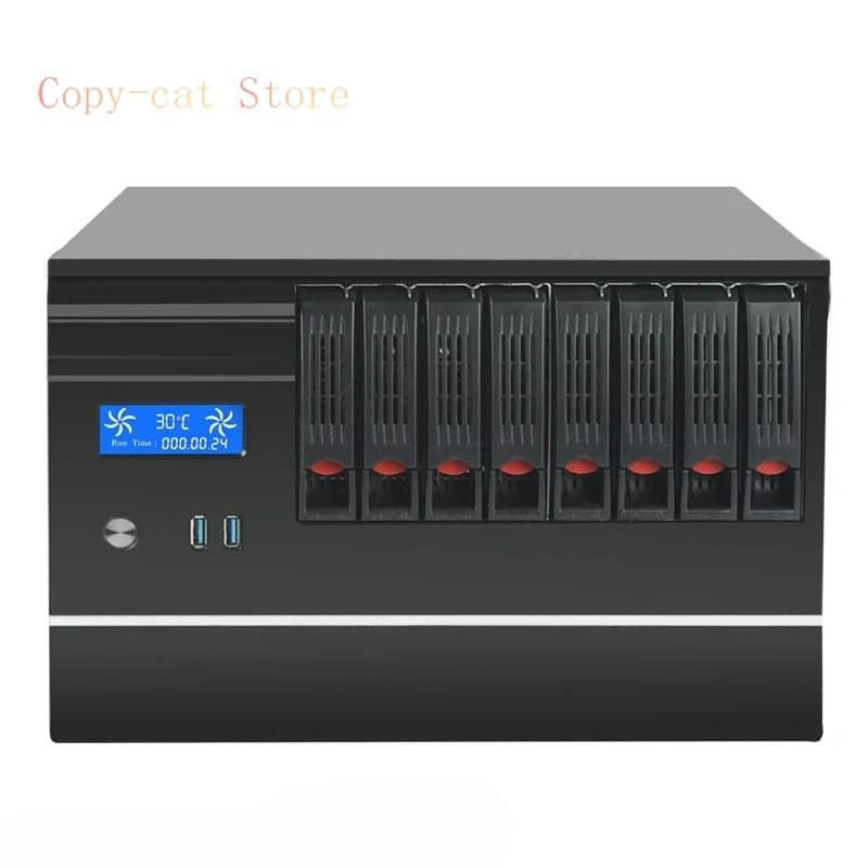 Server di archiviazione di rete NAS a 8 alloggiamenti: chassis per condivisione dati LAN remoti per cloud private e aziendale
