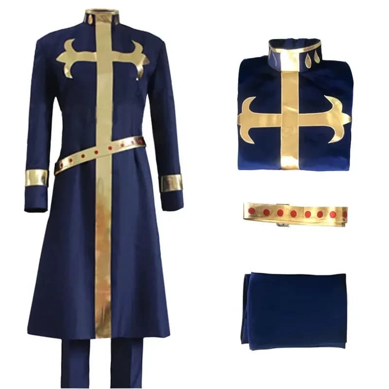 2026 CosDaddy Anmie JoJo Bizarre Adventur Enrico Pucci Cosplay Costume Adult Men Shirt Pants Suit Halloween Carnival ZKZZK