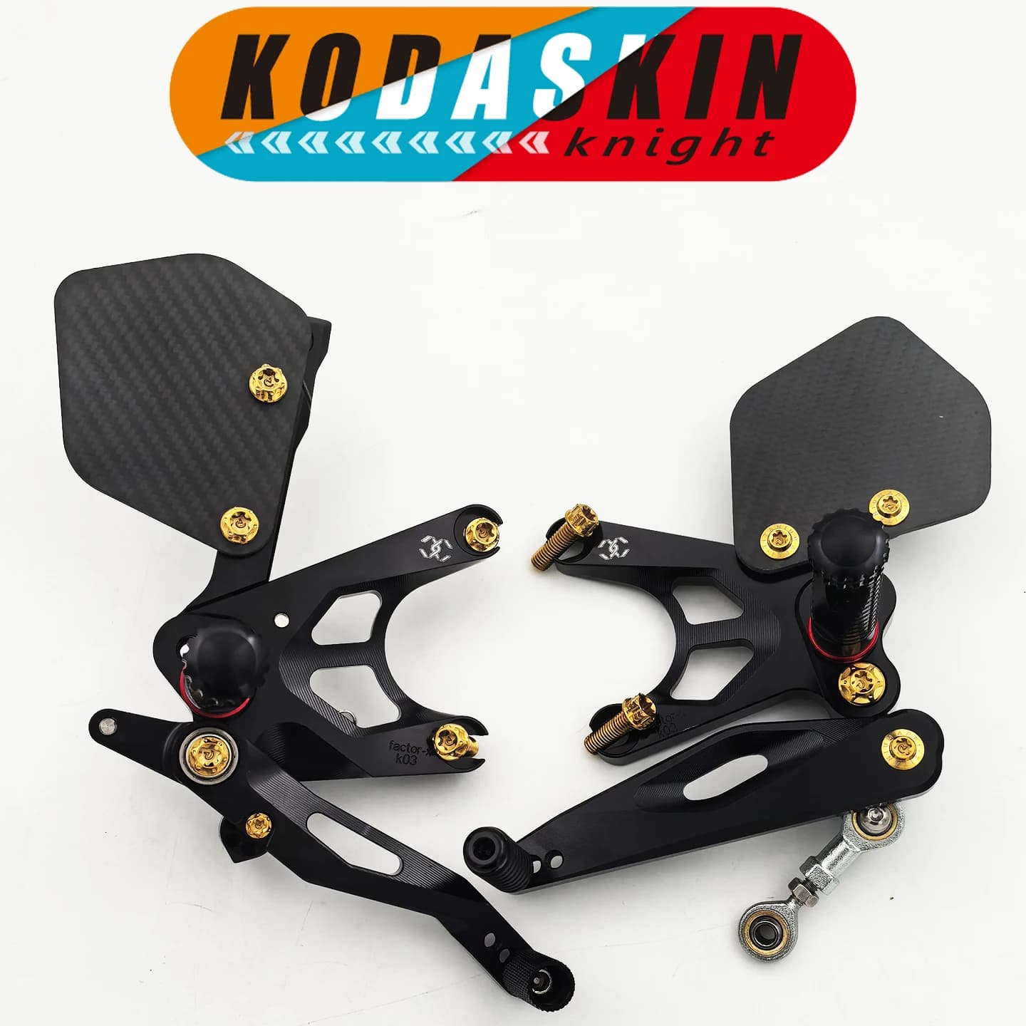 KODASKIN Knight for Kawasaki ZX-10R ZX10R modified lightweight titanium alloy raised foot pegs