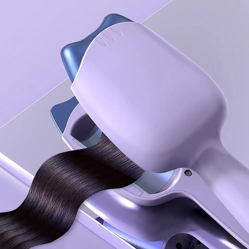Strumento per bigodini da 32 mm con 3 marce Ferri arricciacapelli antiscottatura Strumento per lo styling dei capelli Ferro da stiro per capelli ondulati a forma di S