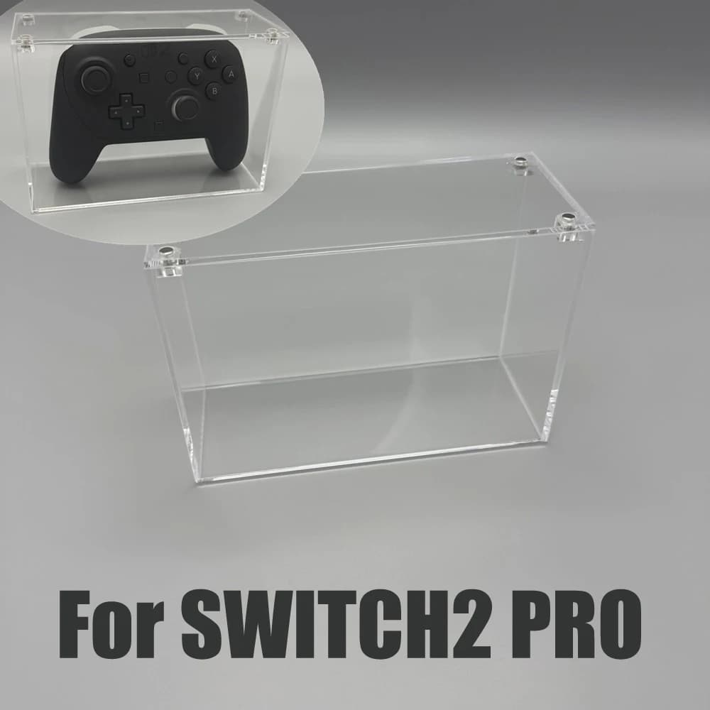 Per custodia controller in acrilico trasparente NS2 SWITCH2 PRO con coperchio magnetico impilabile