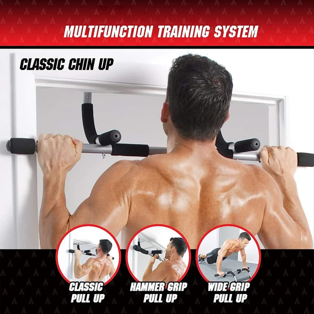 Lo-ok Wall mounted traction bar - Door traction bar, multi-palestra home fitness equipment with improved door frame protection