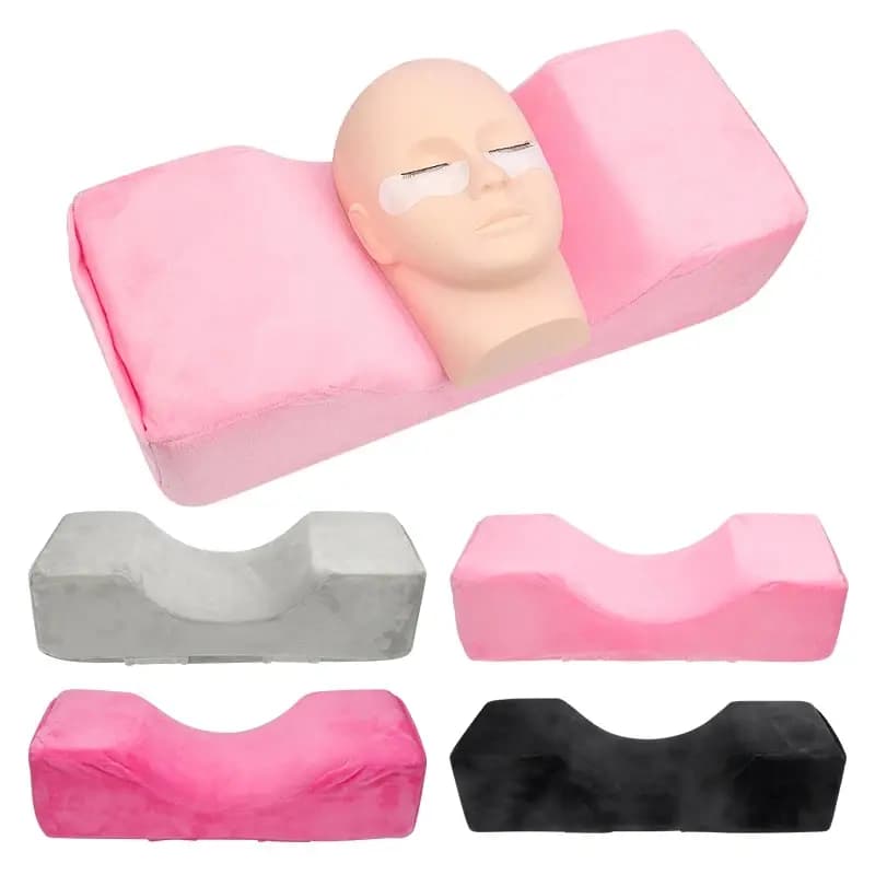 Cuscino per innesto ciglia finte a forma di U Supporto professionale per il collo Strumenti per il trucco del viso Cuscino morbido per poggiatesta di bellezza