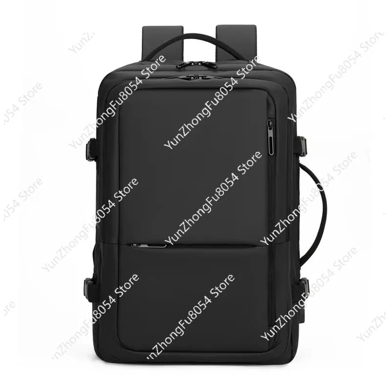 Waterproof Pu Extended Design Custom Logo Usb Port Business Travel 15.6 Large Capacity Laptop Bag Men's Backpack