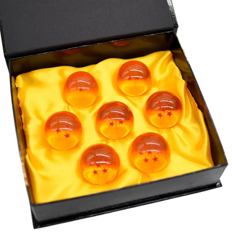 4.3CM Anime Dragon Ball Shenron Wish Balls Puntelli Decorazione del desktop Sfera di cristallo Giocattolo per bambini Regalo da collezione