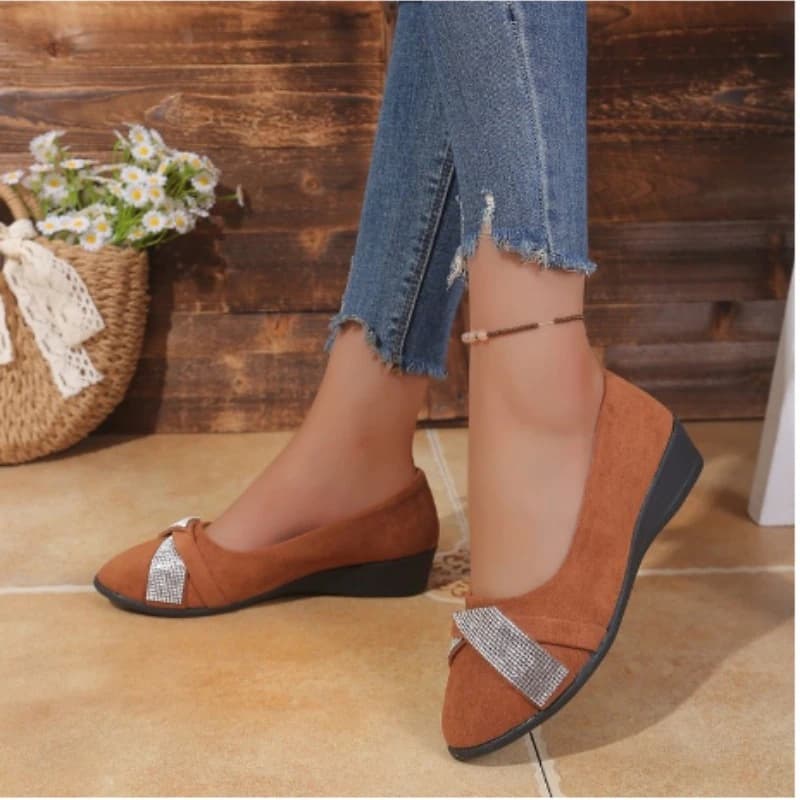Scarpe da Balletto Eleganti, Comode e Alla Moda con Tacco Basso, Scarpe Basse da Donna
