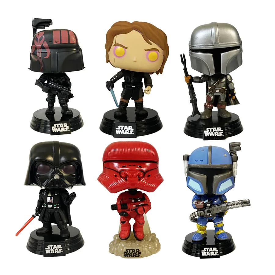Star wars anakin Anakin 281 Darth Vader Mandalorian bambino Bambino Yoda boba fett Vinyl Doll Figure Giocattoli per il regalo Sith jet trooper