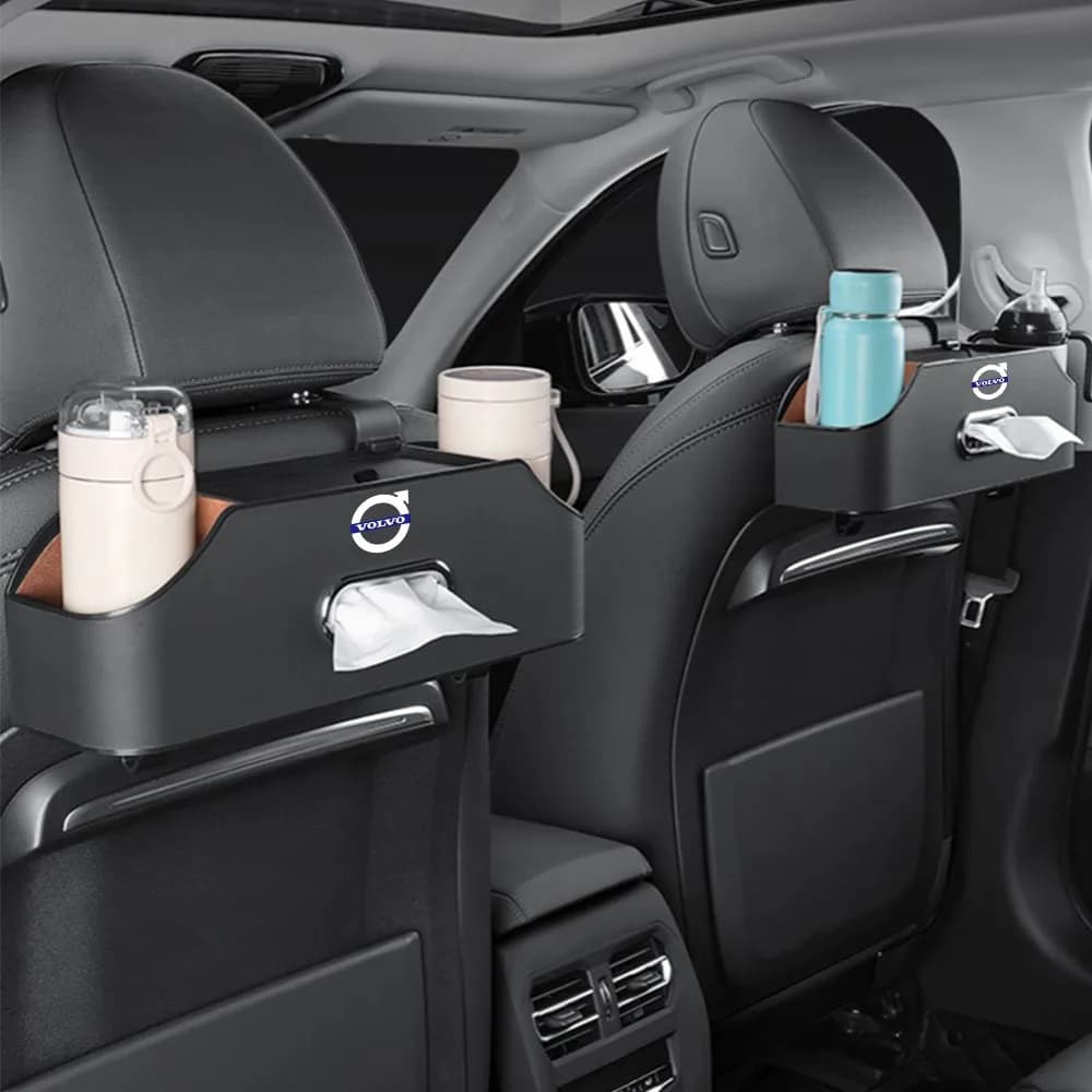 Seggiolino auto Scatola di Immagazzinaggio Posteriore Portabicchieri Gancio di Carta Velina Organizzatore Per Volvo RDESIGN XC90 XC60 XC40 XC70 XC80 S60 S80 S90 V40 V60