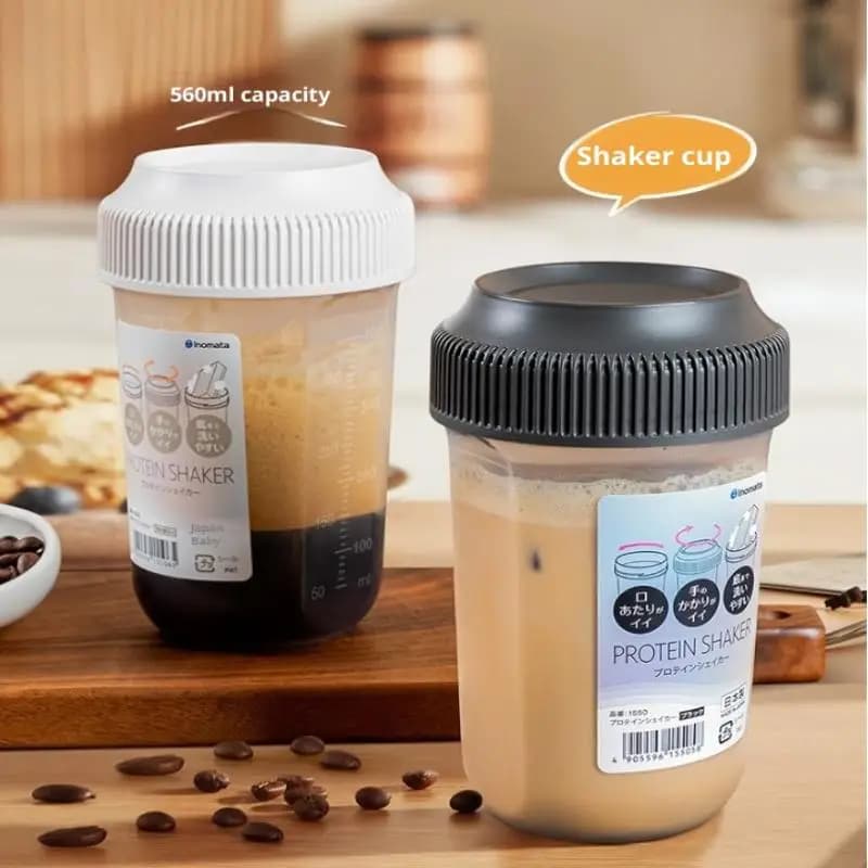 400 ml Fitness Shaker, for Men and Women, for Protein in Powder, Blended, Health and Beauty