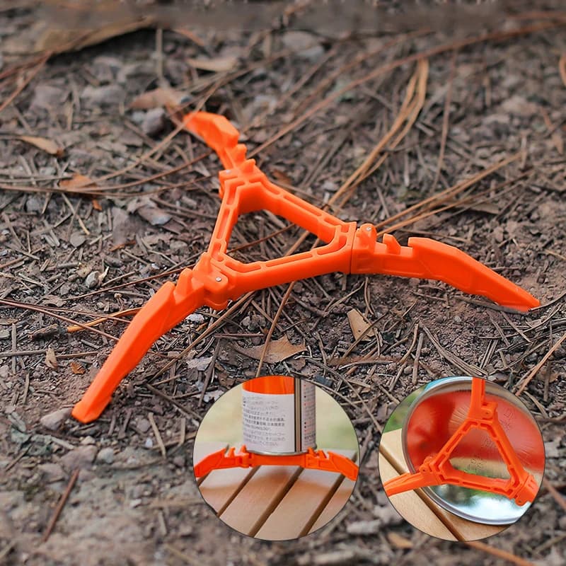 Portable Gas Tank Holder Folding Frame for Universal Tripod Base Holder for Outdoor Camping Gas Tank Cooker