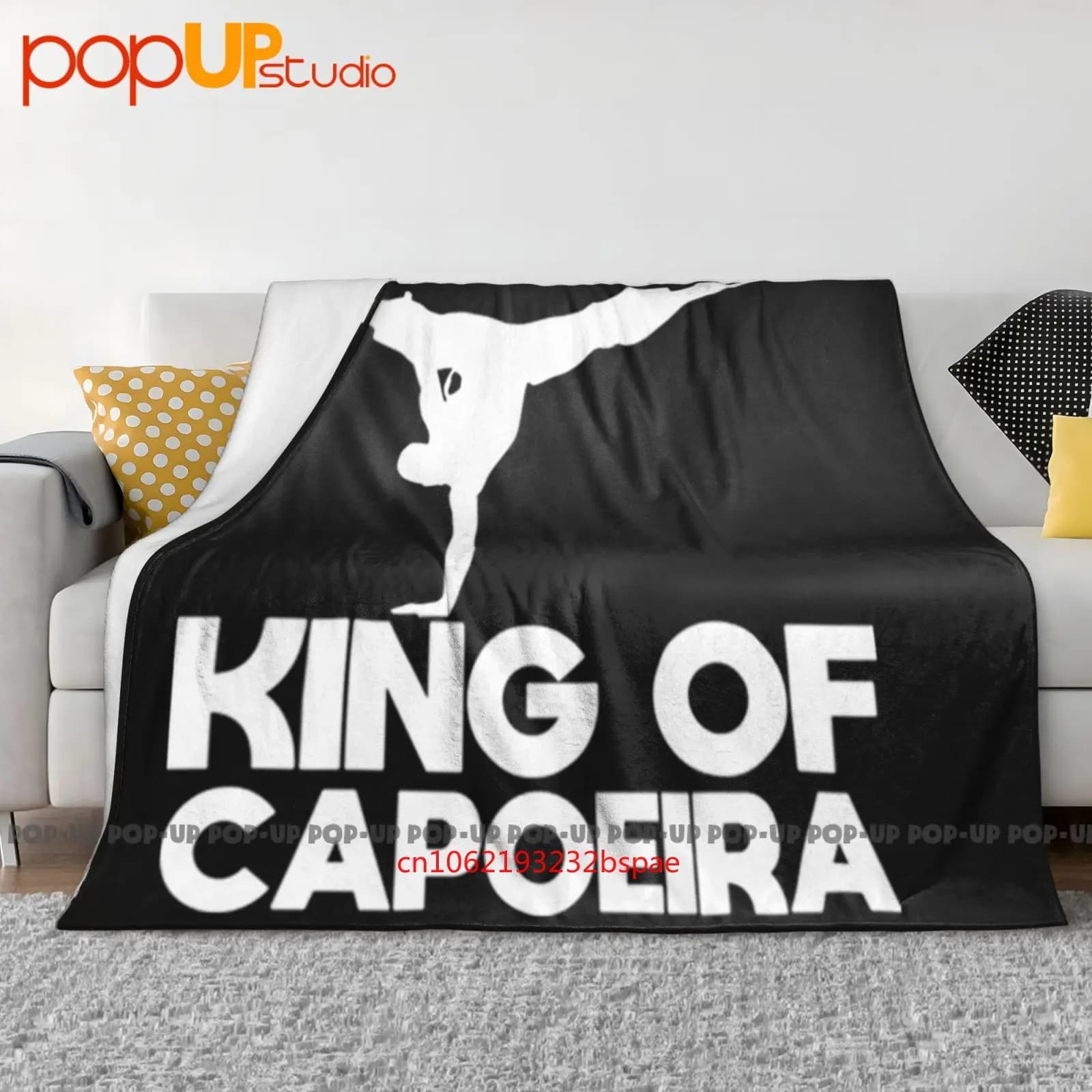 Capoeira Arti marziali Brasile Fighter King Coperta ultra morbida Trapunta Copridivano invernale Copriletto