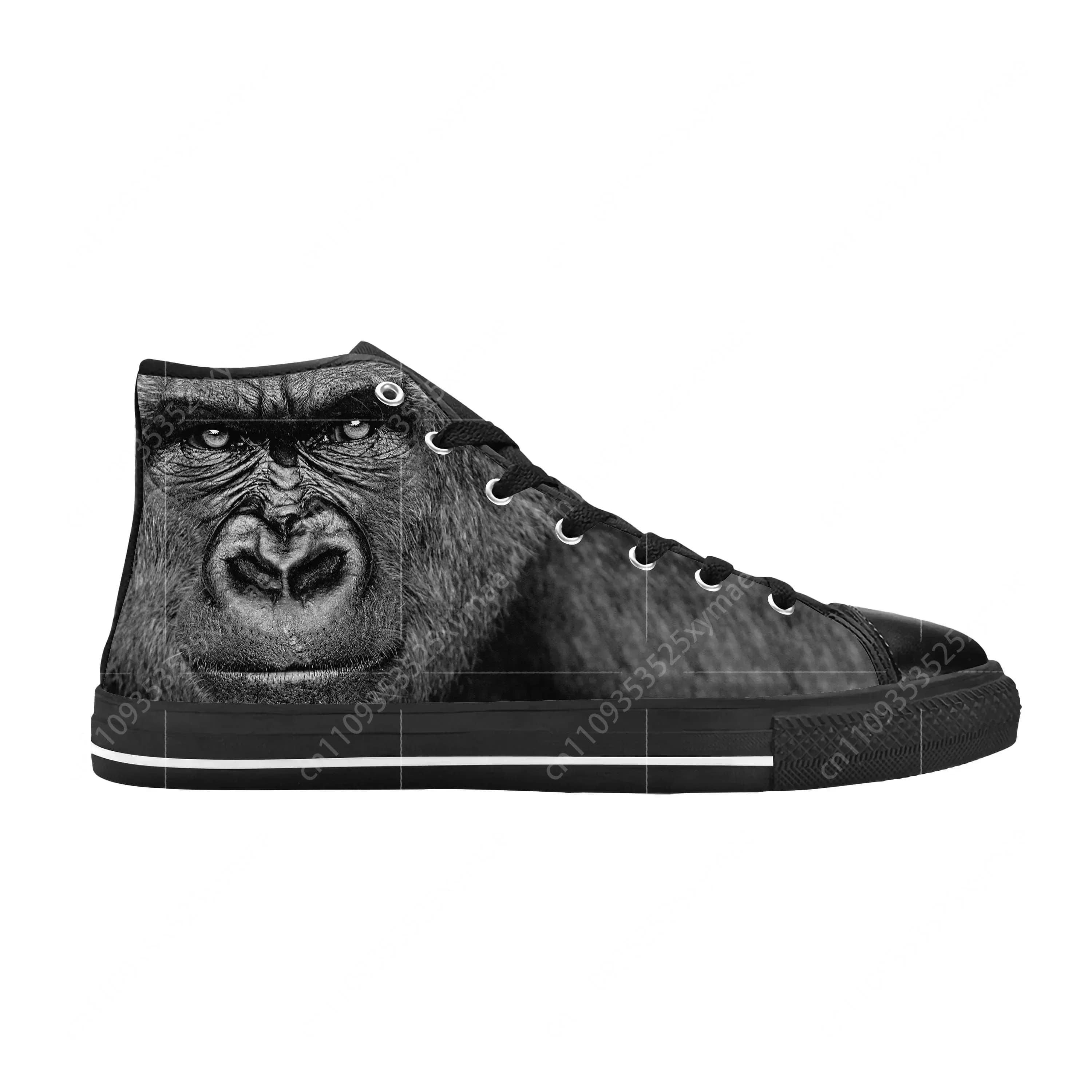 Scarpe Casual in Tessuto con Stampa 3D di Scimmie, Gorilla, Animali, Rock, Anime e Cartoni Animati, Sneakers Comode e Traspiranti per Uomo e Donna