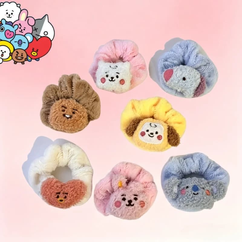 Fascia per capelli BT21 con personaggi dei cartoni animati, graziosa e kawaii, accessorio per capelli, braccialetto, regalo per i fan, merchandise anime, vendita all'ingrosso