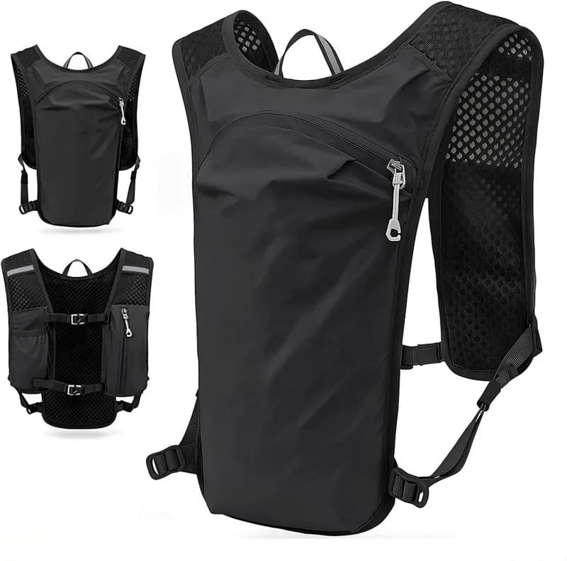 Ultra Breathable Hydration Vest Backpack Ultralight Sports Chest Pack For Cross Country Cycling Marathon Trail Running Hiking, E