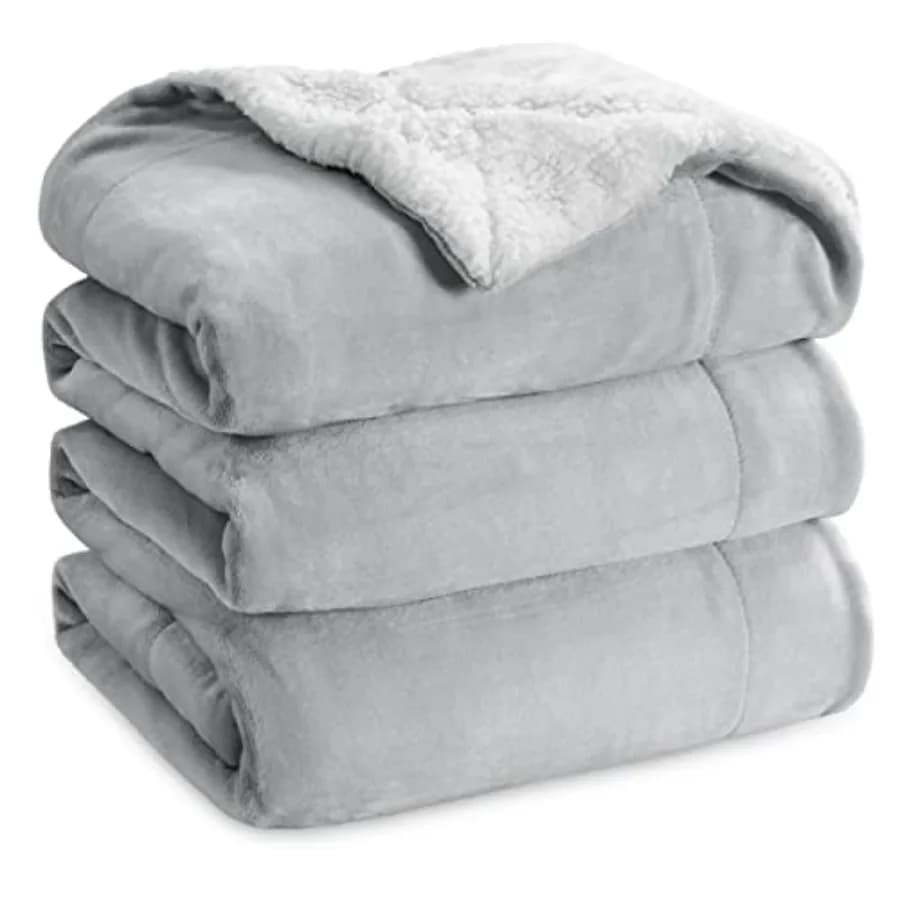 Coperta in pile Sherpa GentleSoft, misura Queen, per letto, non riscaldata, spessa e calda, per donne e uomini, morbida e soffice, misura Queen.