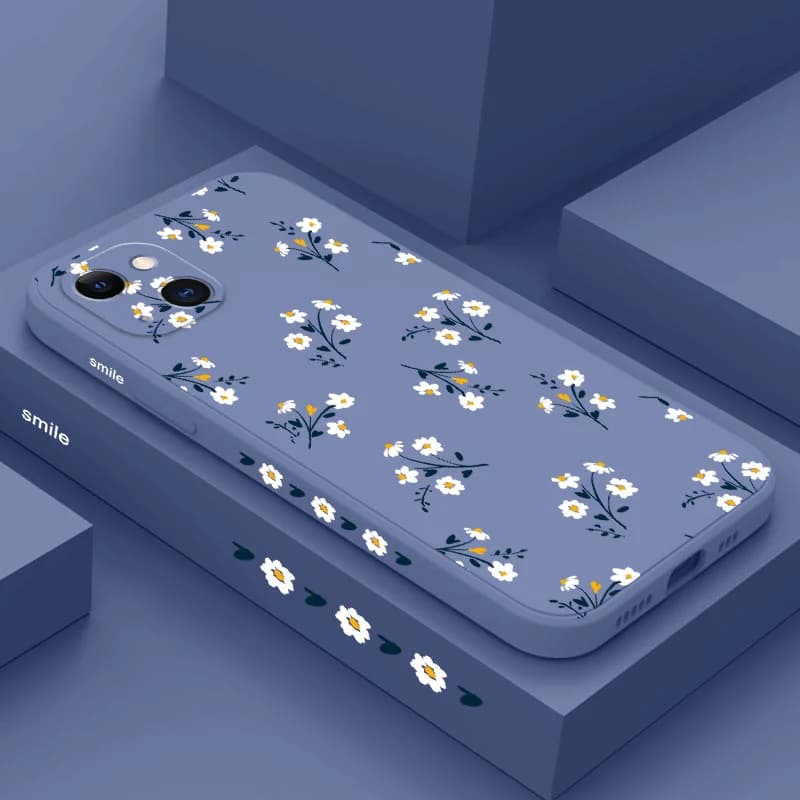Custodia per telefono con fiori piacevoli per iPhone 17 Air 16 16e 15 14 13 12 11 X XR XS Plus Pro Max Mini Cover in silicone