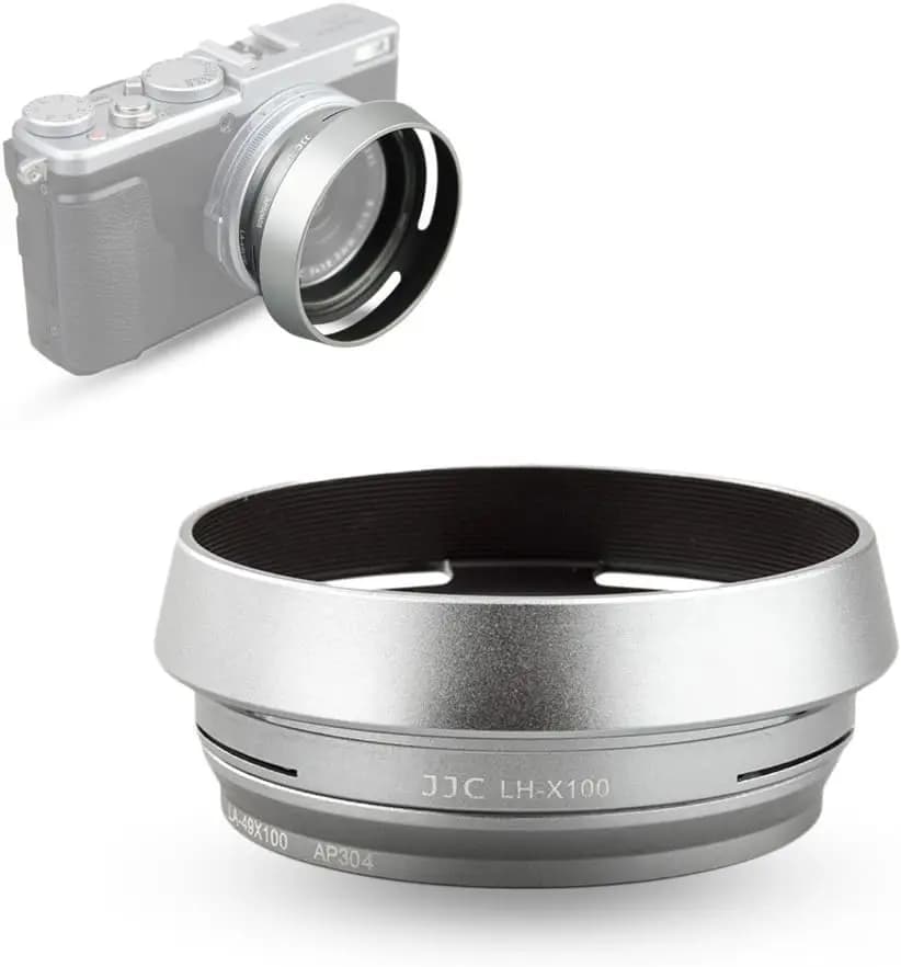 Paraluce JJC per Fotocamere Fujifilm Fuji X100VI X100 X100V X100F X100S X100T X70 con Anello Adattatore da 49mm Sostituisce Fujifilm LH-X100