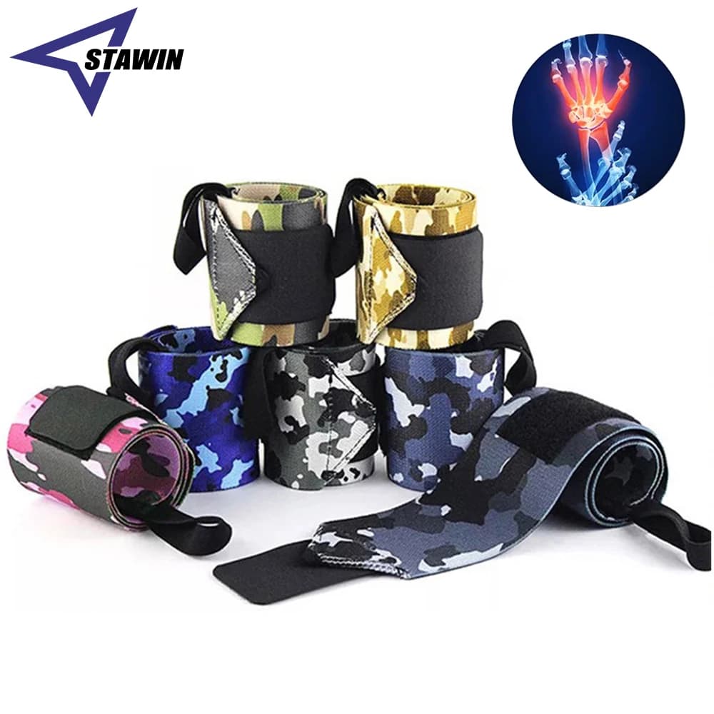 1 fasce per polsi per PC, grado professionale con passanti per il pollice, bretelle per supporto per il polso, sollevamento pesi, crossfit, powerlifting, allenamento per la forza