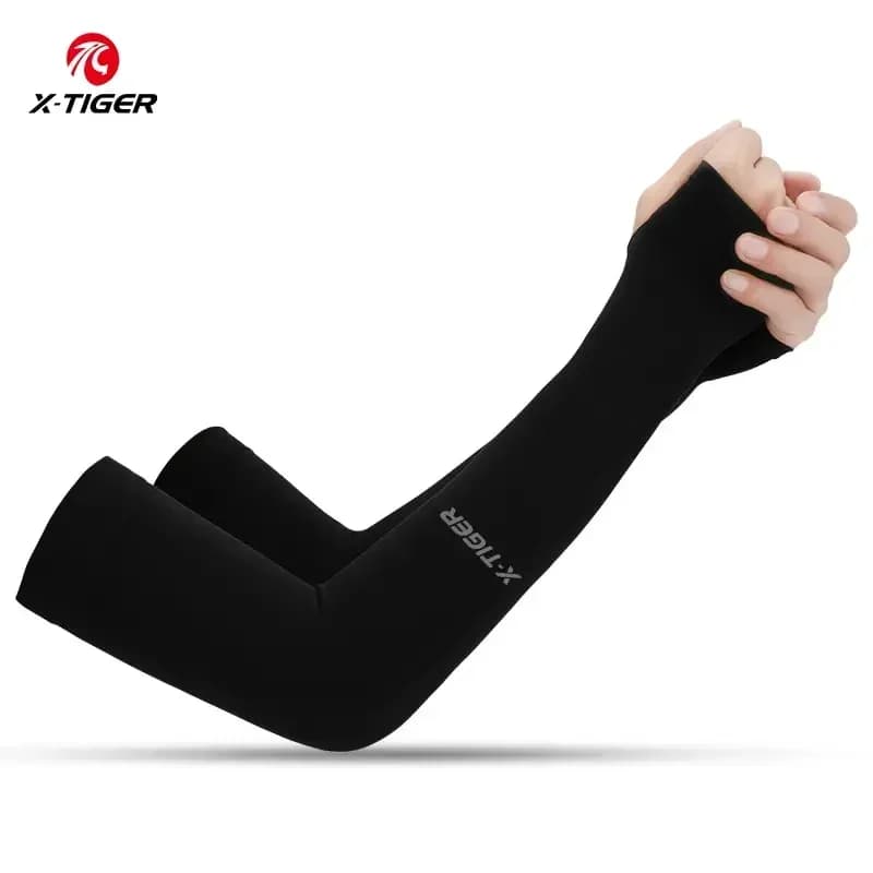 X-TIGER Silk UV Sleeves for Summer - Breathable Solar Protection Unisex Compression for Cycling/Corre/Volley Outdoor Sports