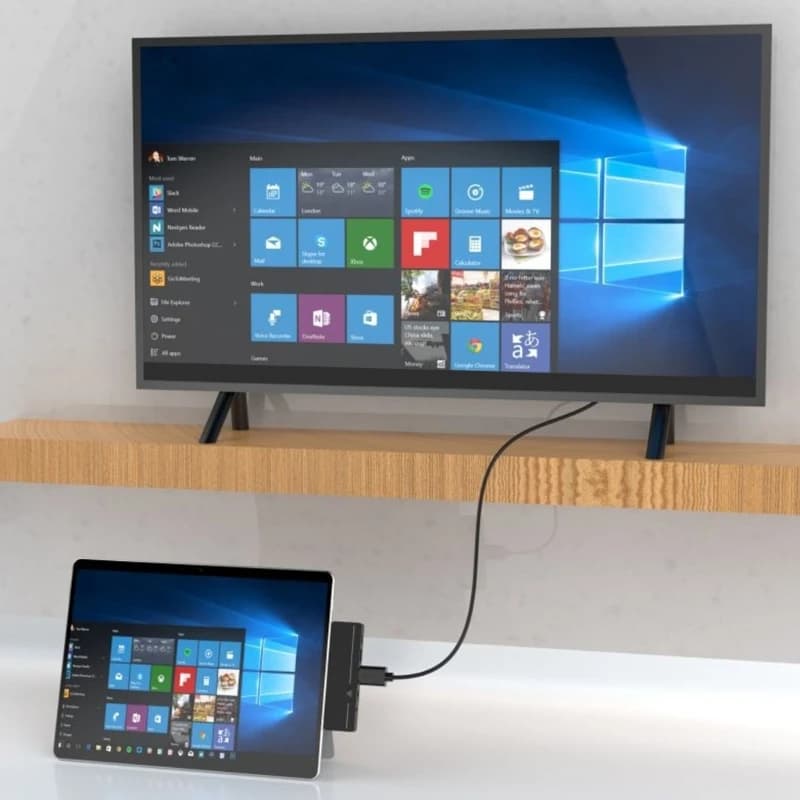 Stazione docking USB C per dati in lega alluminio Pro9/8/X 4K.