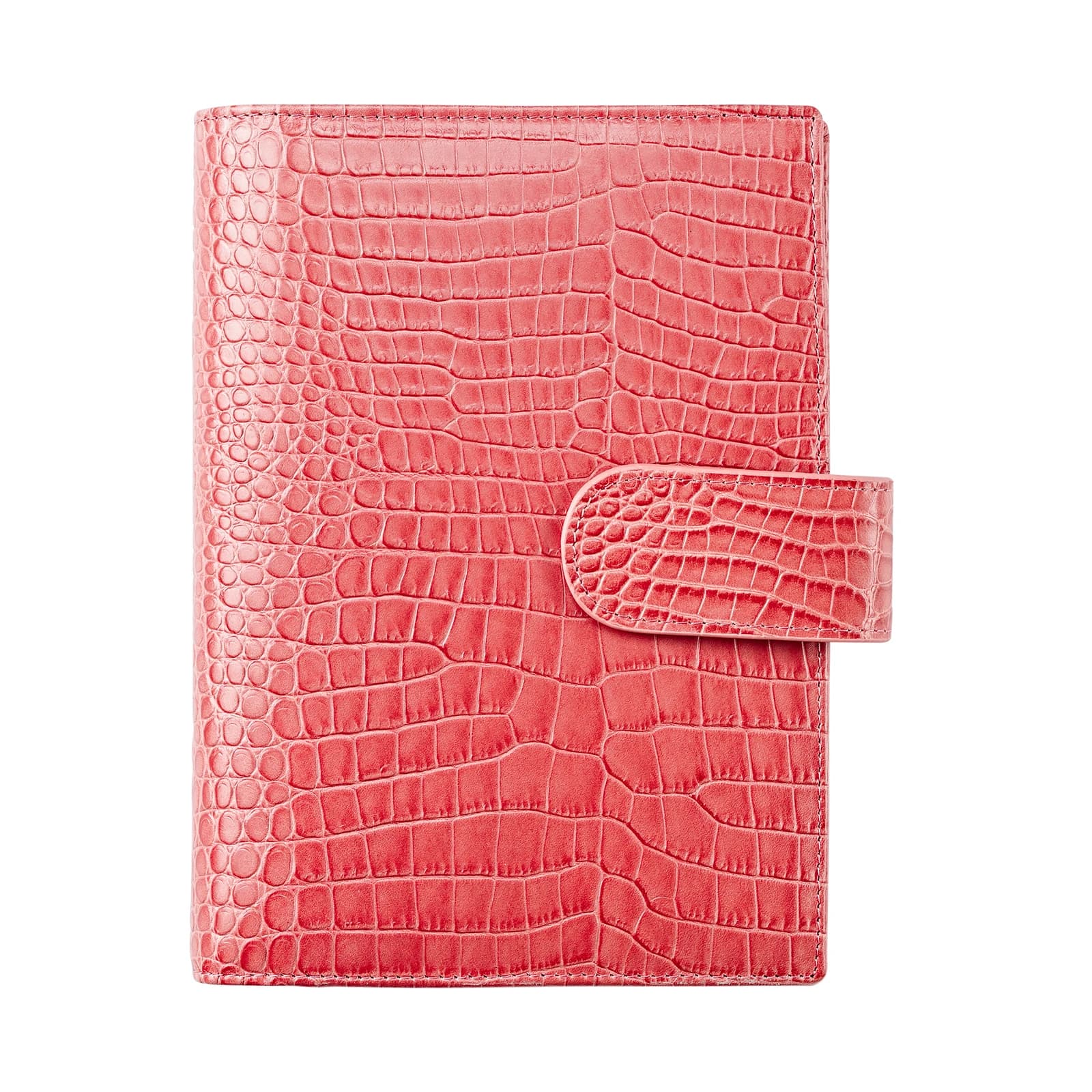 Custodia in pelle Smartfee per notebook Stalogy B6 B. Diario con copertina per agenda in vera pelle con stampa coccodrillo