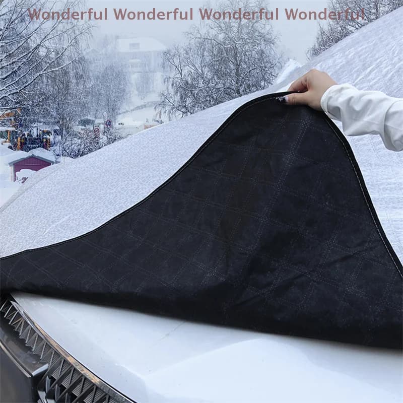 Per ghiaccio neve copertura per finestrino anteriore impermeabile antivento per furgone SUV copertura per parabrezza per auto di grandi dimensioni protezione parasole