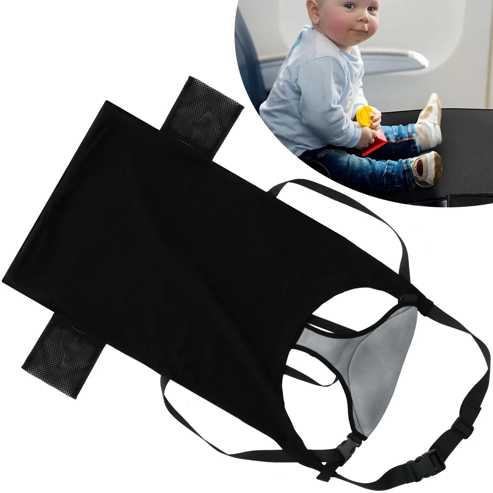 Prolunga per sedile per aereo per bambini, letto da viaggio per il volo, per salvare il giro della mamma, poggiapiedi portatile per aereo per bambini, per il sedile economico in volo