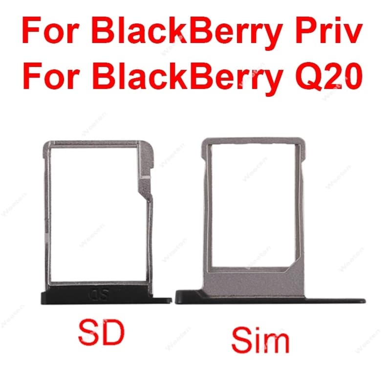 Supporto per vassoio scheda SIM per BlackBerry Priv Adattatore presa slot per scheda SIM per parti di riparazione di ricambio BlackBerry Q20