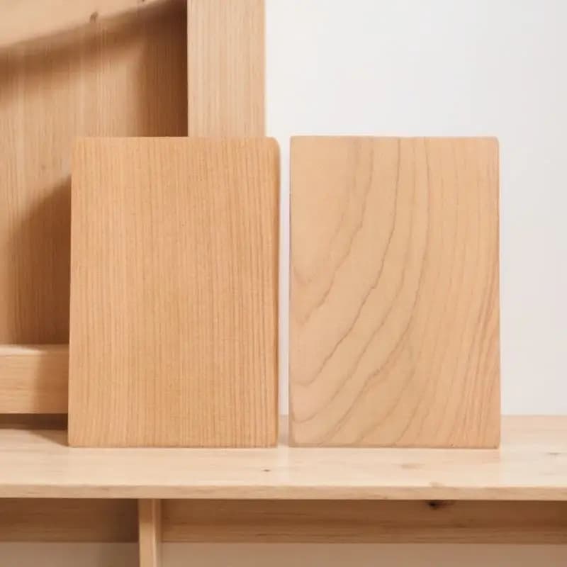 2 Pezzi Blocchi di Legno Spessi Non Finiti con Superfici Lisce per Pittura Fai-da-Te, Intaglio, Scultura e Artigianato Artistico Duraturo