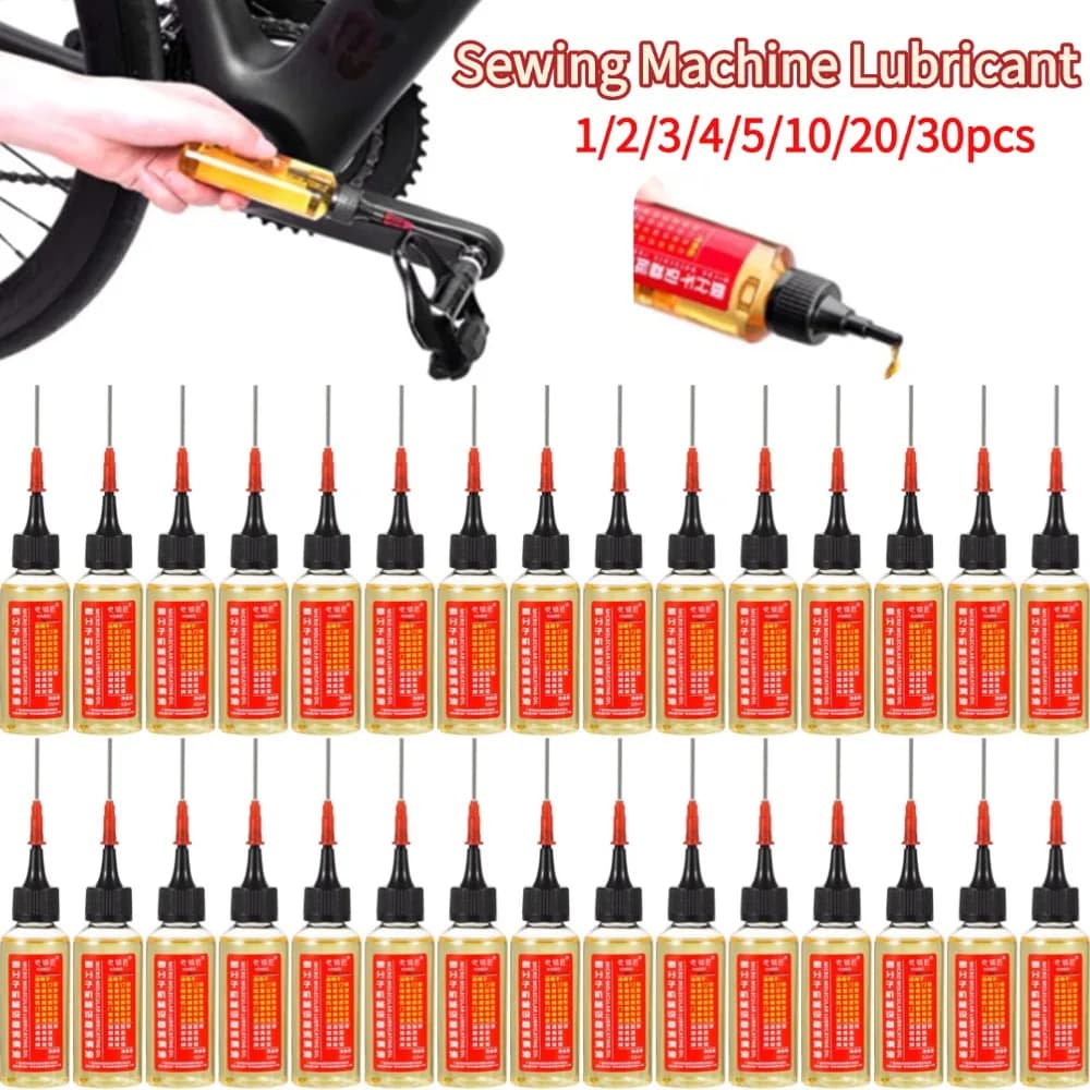 Lubrificante per macchina da cucire 60ml Rimozione ruggine multiuso Lubrificante per catena a lunga durata Cerniere per porte della bicicletta Olio lubrificante per serratura Bicicletta