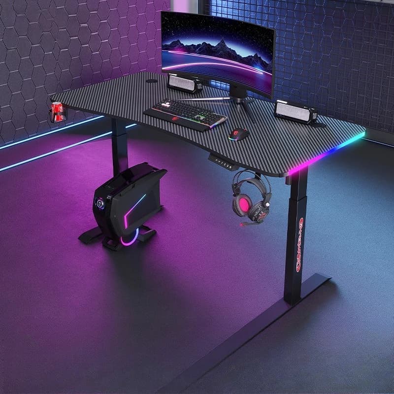 Sollevatore elettrico JC, scrivania regolabile in altezza, tavolo da gioco e-sport