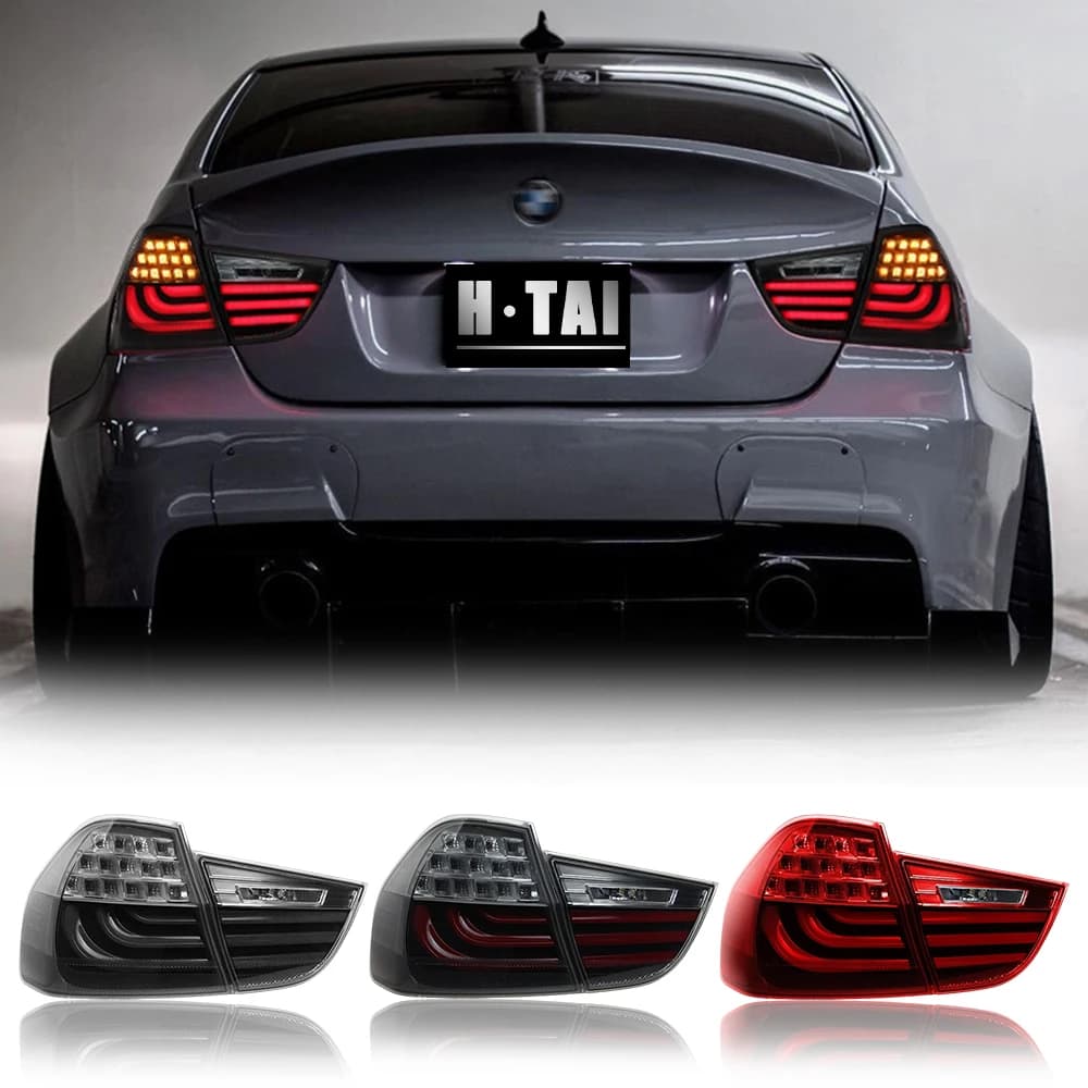 Gruppo fanale posteriore per BMW Serie 3 E90 2009-2012 318i 320i 325i Lampada posteriore Luce freno Luci di guida Fendinebbia Luci posteriori a LED