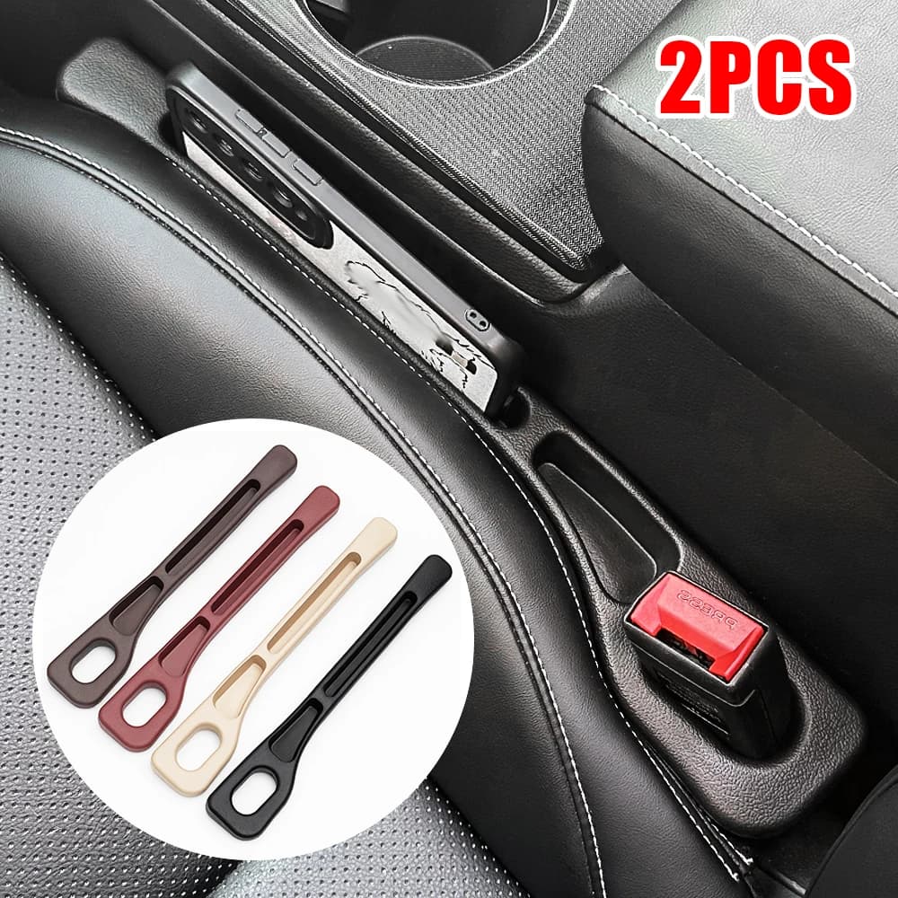 2 Pezzi Organizer per Fessure Sedile Auto, Design a Doppio Scomparto, Accessori Interni Auto, Scatola Porta Telefono e Chiavi, Imbottitura per Fessure Sedile