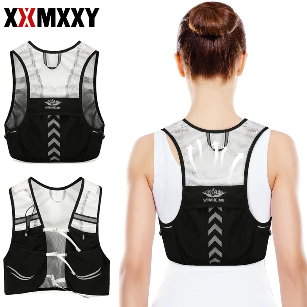1PCS Lightweight Running Vest for Men Women, Reflective Water Vest Hydration Pack Hydropack for Hiking