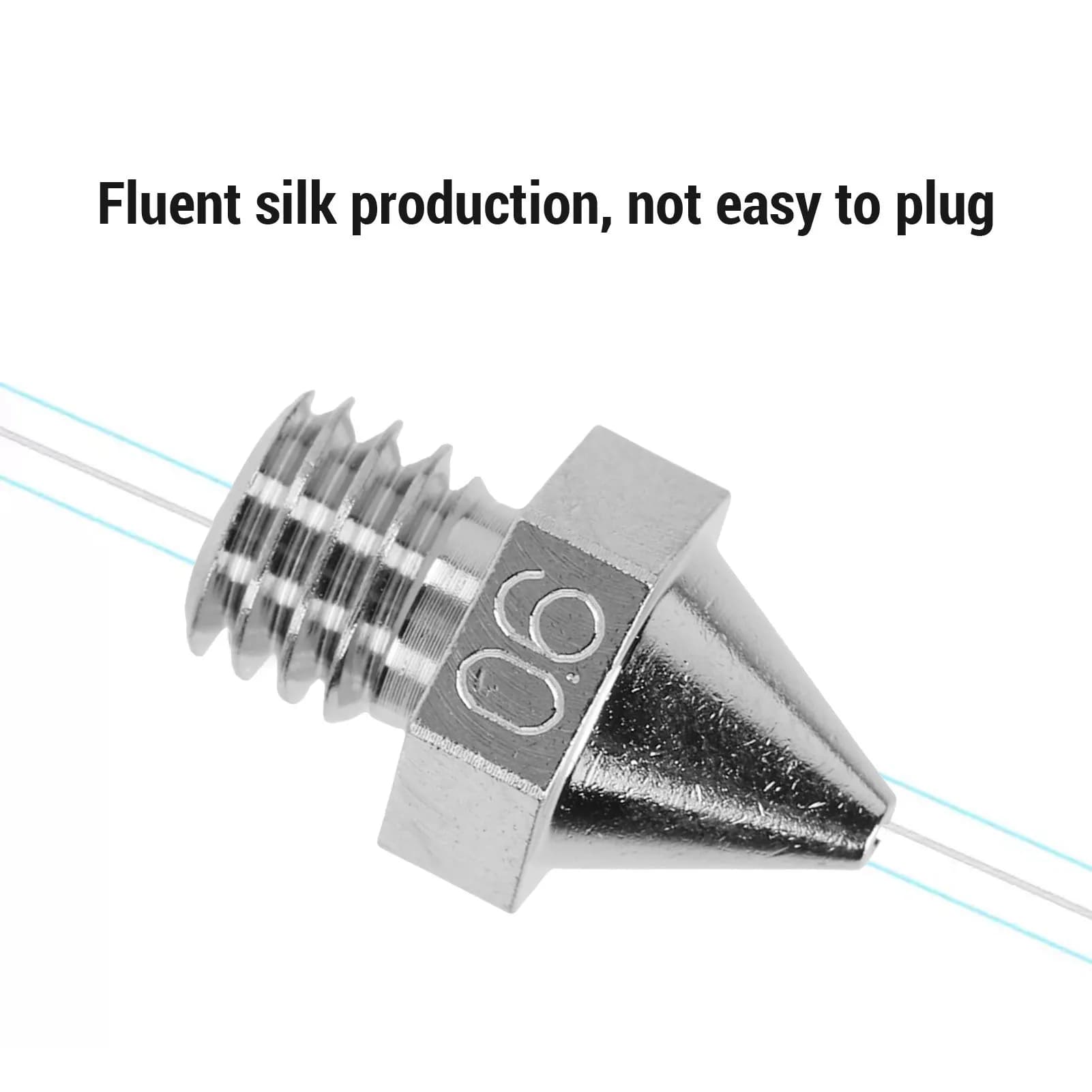Ugello Hot End per Stampante 3D, Ricambio Ugello Hotend per Stampante 3D Raise3D Serie N, Serie Pro2, Serie Pro3, Serie E2, 0.6MM M6x13.8mm